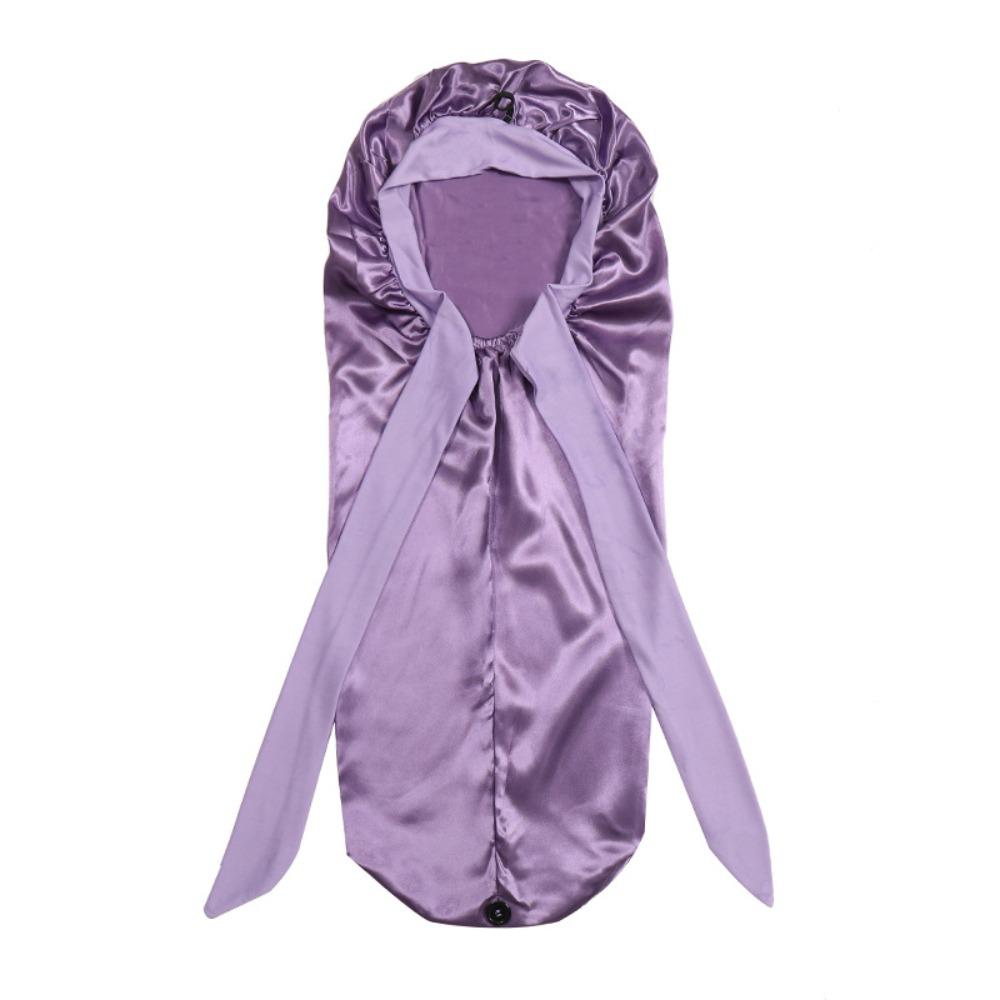 Hair Protection Satin Bonnet Curly Hair Braid Bonnet Extra Long Sleeping Cap Women