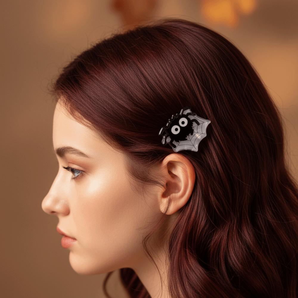 Mini-size Mini Shark Clip Acrylic Acrylic Ghost Hairpin Halloween Hair Claw Festive Gathering
