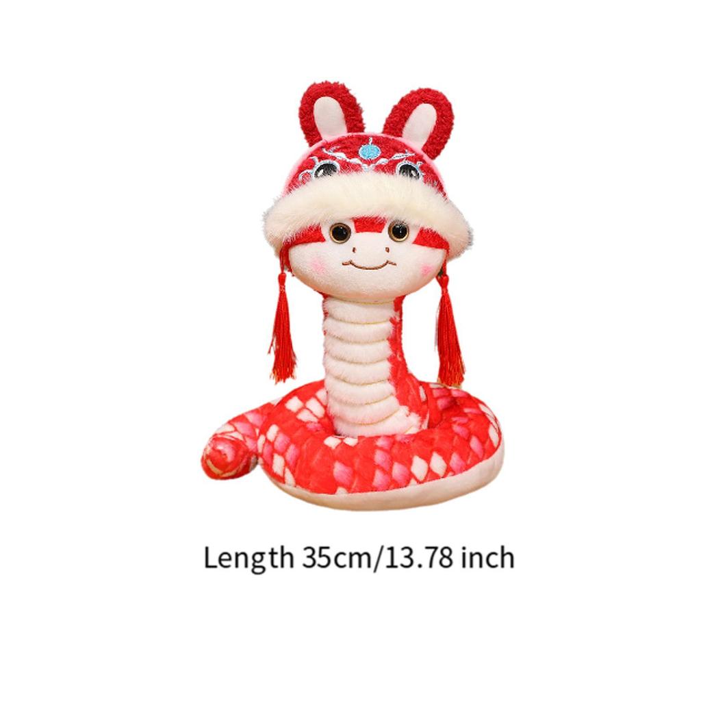 Chinese Snake Toy Figurine Animal Ornament Sculpture Soft Ideal for Year Suitable