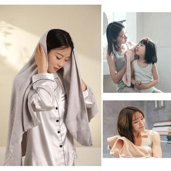 Bath towel 3-piece set 100 cotton plain stylish Nordic design quick-drying 70140cm large size suitable home hotels commercial use sports more usable