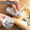 Mini Bag Sealer with Cutter Magnetic USB Rechargeable Portable Snacks Food Vacuum Bag Heat Sealing Machine Resealer Opener Kitchen Gadget