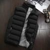 Men  Winter Coat Padded Cotton Vest Warm Hooded Thick Vest Tops Jacket