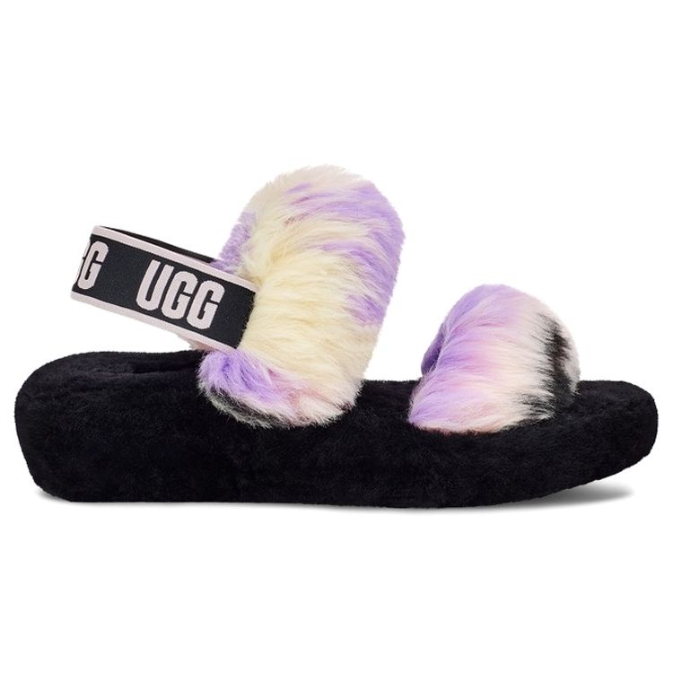 UGG Oh Yeah Slide Tie Dye Magnolia Women Sneakers Black 1119821-MGNL