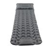 Grey Camping Sleeping Pad Ergonomic Design Foot Press Inflation Waterproof Nylon Sleeping Mat for Ca