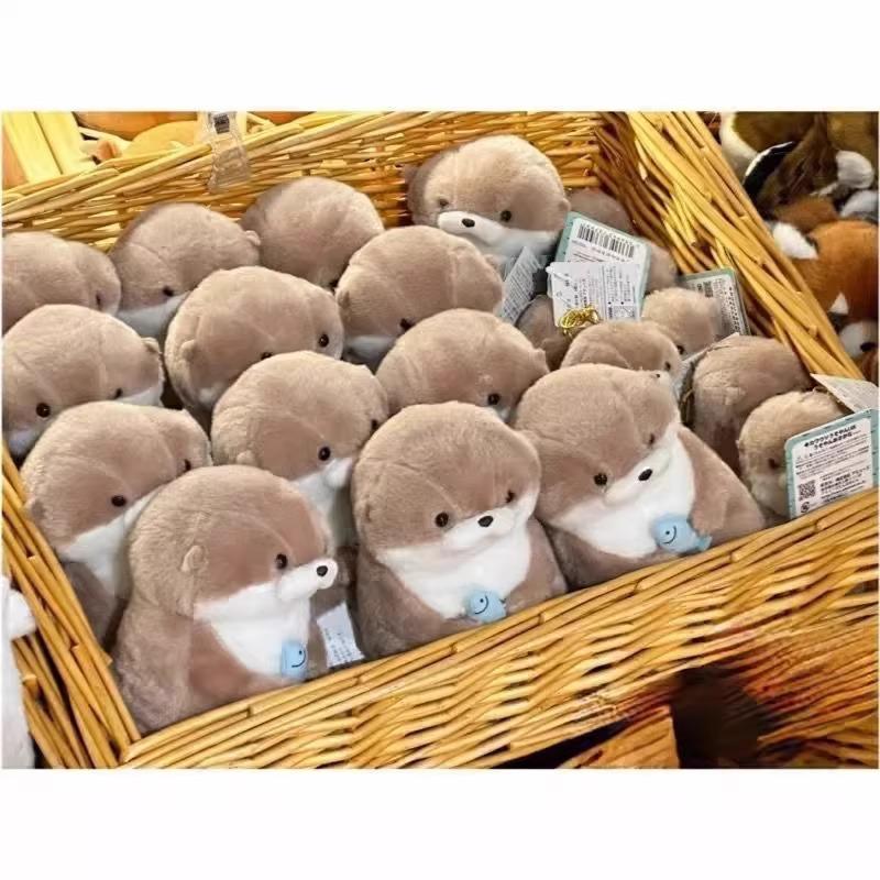Cute Little Otter Holding Fish Plush Doll Pendant Doll Gift Cute Graduation Gift
