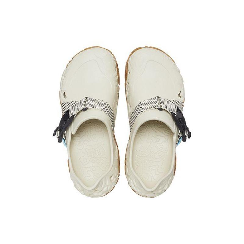 Crocs PU Casual Comfort Outdoor Breathable Beach Sandals Unisex Bone White 208173-2Y3