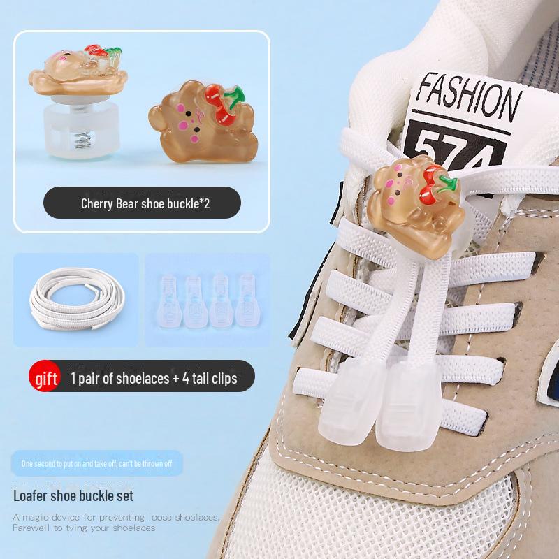 Детская пряжка для обуви без завязок с рисунком из мультфильма - декоративная застежка-пружинка