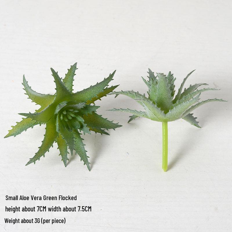 Mini Flocking Artificial Succulent Bonsai for DIY Wall Decor