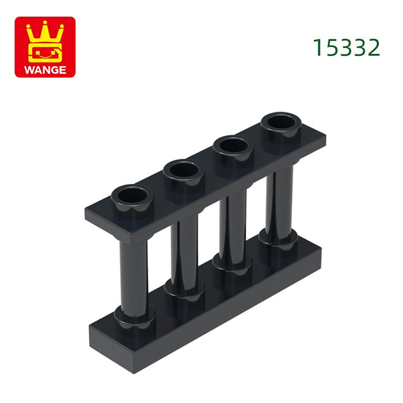 65Pcs/lot 15332 Fence Railing Construction Brick Moc Colour Castle Accessories Works With featuring Block DIY Children's playthings