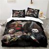 Horror Movie Cover Digital Print Polyester Bedding Sets Child Kids Covers Boys Bed Linen Set for Teens King Size Bedding Set