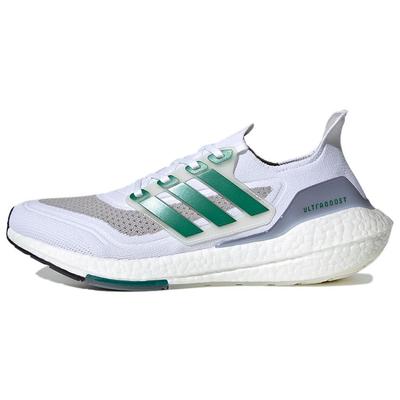 UltraBoost 21 White Sub Green Мужские кроссовки Cloud-White Core-Black FZ2326