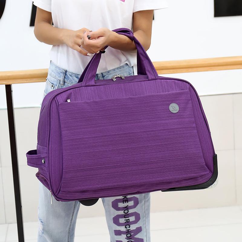 Моющаяся тканевая дорожная сумка Портативная складная тележка для багажа Дорожная сумка