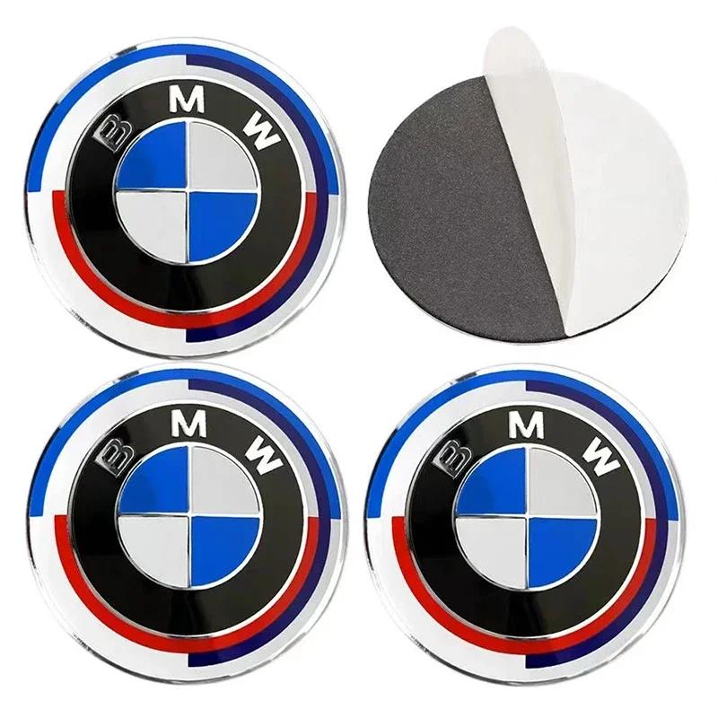56mm Car Badge Wheel Center Cover Stickers Hub Caps Decal For BMW M M3 M5 M6 X3 E46 E90 E39 F10 F20 F30 G20 E60 E36 accessories