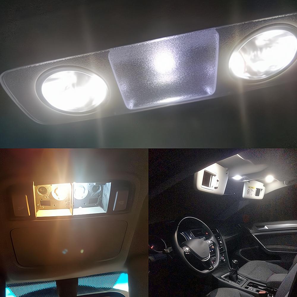 2X W5w светодиодные лампы T10 Canbus 3014 для автомобиля 168 194, указатели поворота, номерной знак, багажник, габаритные огни, лампа белая 12 В 6000 К