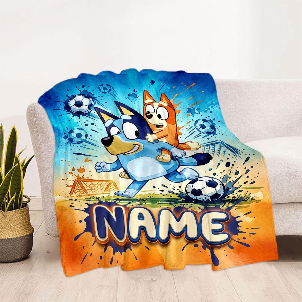 Winter Sports Celebration Customize Text Blanket Throw Customizable Blanket Warmthful Decor for Chair Nap Bed Office Chair Ideal for All Seasons