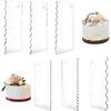 Transparent Cream Scraper Cake Making Frosting Scraper Rectangular Acrylic and Plastic Cake Baking Tool Cake Decorating Tools