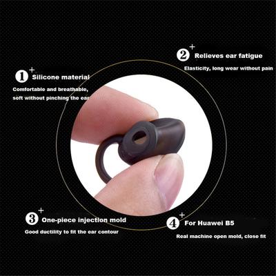 2 шт. Силиконовые ушные крючки Насадки для наушников Для Huawei TalkBand B5 Talk Band Умный браслет Гарнитура Ушные насадки Наушники S/M/L