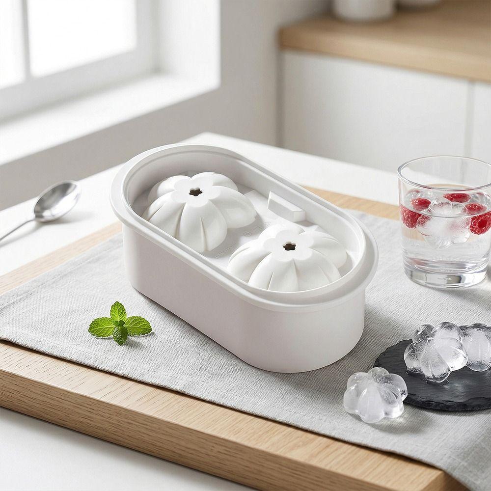 Free of BPA Cherry Blossom Ice Cube Mold Easy To Release Flower Shape Ice Mold Household Kitchen