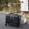 Pet Trolley Bag Detachable Rolling Carrier for Small Dogs Cats Portable Pet Travel Carrier with