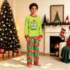 Christmas Print Long Sleeve Long Pants Family Matching Loungewear Set