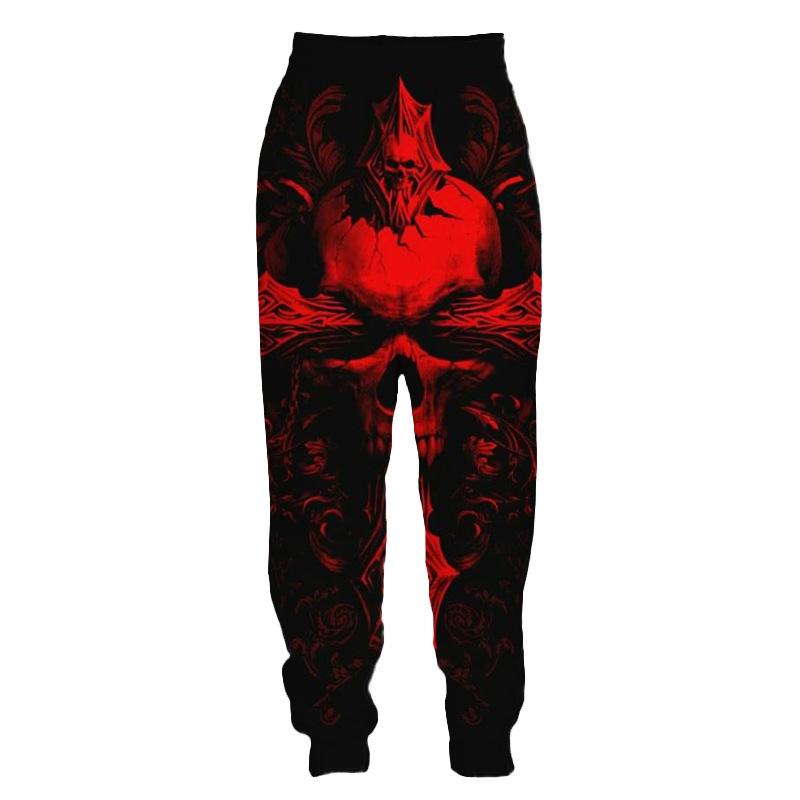 Spring Autumn Men's Pants Fashion Trousers Casual Man Sports Skull 3D Printed Streetwear Sweatpants Big Size Men Clothing S-6XL