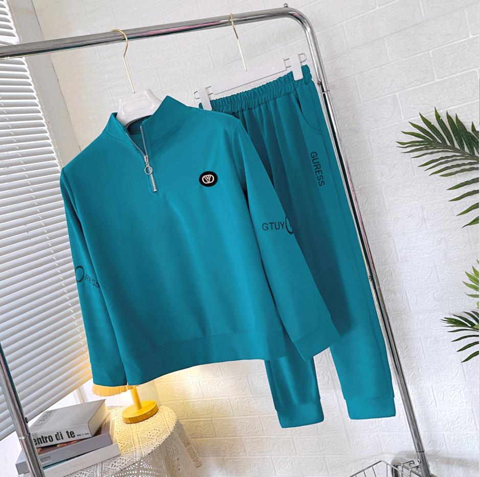 Women's Spring & Autumn Leisure Sportswear Suit: Loose Two-Piece Running Outfit for Middle-Aged & Elderly Ladies