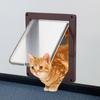 For Small Dogs,Cats Freely 4 Ways In and Out ABS Material Pet Supplies Flap Door Cat Door Dog Gates