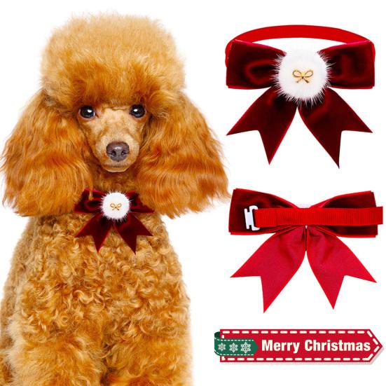 Ошейник для домашних животных с бантом, регулируемый, не выцветающий, приятный для кожи, яркий цвет, износостойкое платье