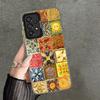 Italian Sicilian Style Floral Pattern Shockproof Phone Case for Samsung A17 A16 A15 A14 A37 A57 A36 A56 A26 A35 A55 A25 A34 A54