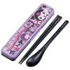 Chopstick Spoon Combination Set 18cm Antibacterial Treated Lunch Box for Adults Comes with Silicone Cushion and Doesn't Make a Sound Made In Ja