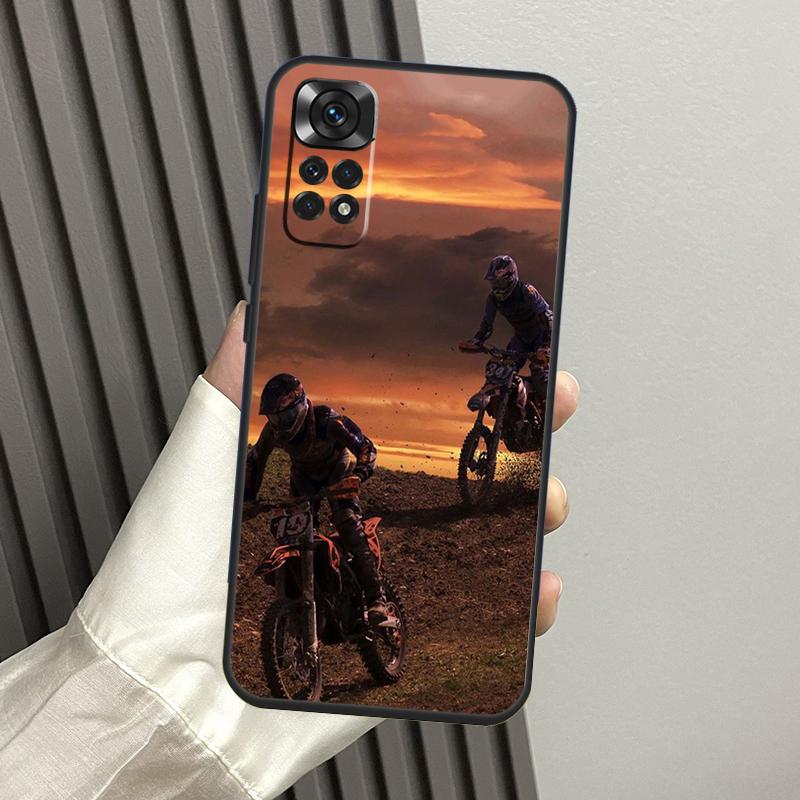Спортивный чехол для мотоцикла Мотокросс Для Xiaomi Redmi Note 13 Pro 14 12 11 10 15 Pro Plus Redmi 14C 13C 15C 10C 12C 15 Funda
