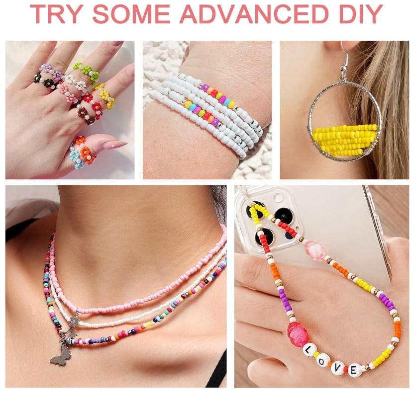 Креативный браслет-ожерелье Чешское стекло Шарм Мини для изготовления ювелирных изделий Фурнитура 2 мм Бисер Аксессуары Бусины-разделители DIY для изготовления 1000 шт./лот