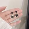 2025 Trendy Diamond Heart Earrings for Women: Chic, Fashionable, All-Match Celebrity Style Ear Jewelry