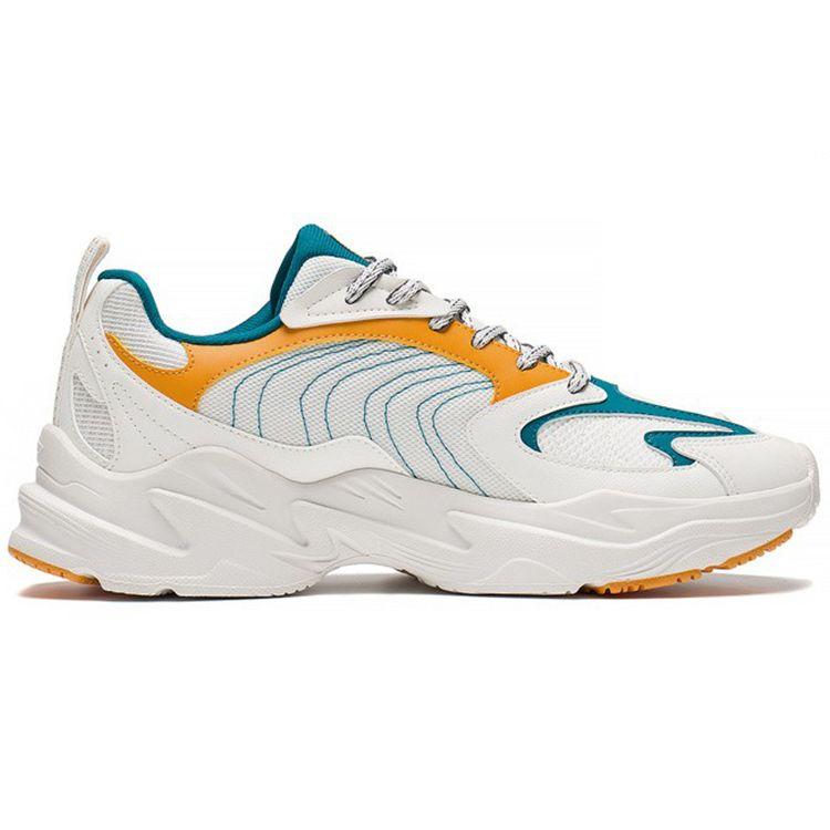 Кроссовки мужские Li Ning Qixing Trend Rebound Low-Top Running Shoes White Green ARLS023-4