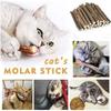 10Pcs Natural Catnip Pet Cat Molar Toothpaste Stick Cat Kitten Chew Toys  Pet Supplies Cat Snacks Sticks Healthy Pet Accessories