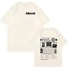 Rapper Frank Retro Graphic T Shirt Men's Ocean Album Clothing T-Shirts Unisex Blond Fashion Oversized Cotton T-shirt