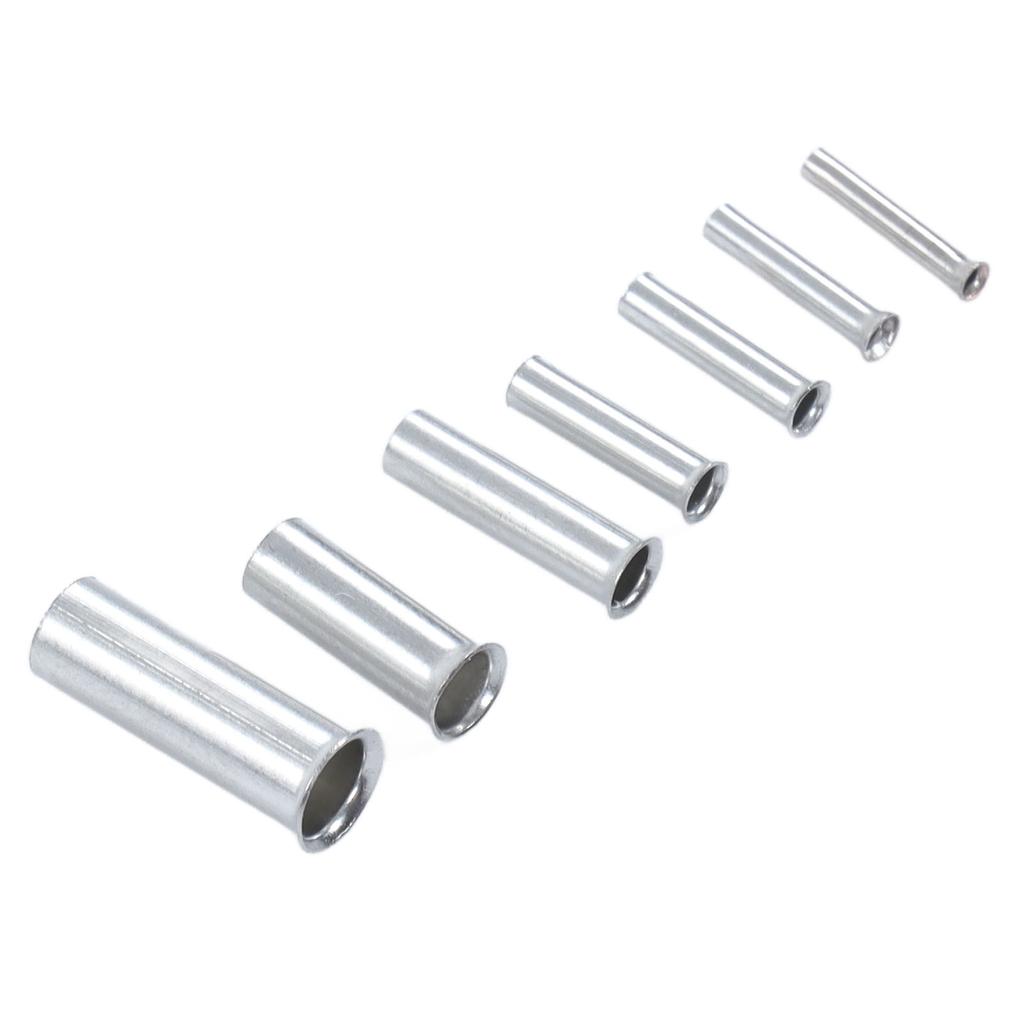 Tube Type Non Insulated Terminal Copper Tinned Plating Wire Ferrules Kit for Power Electronics