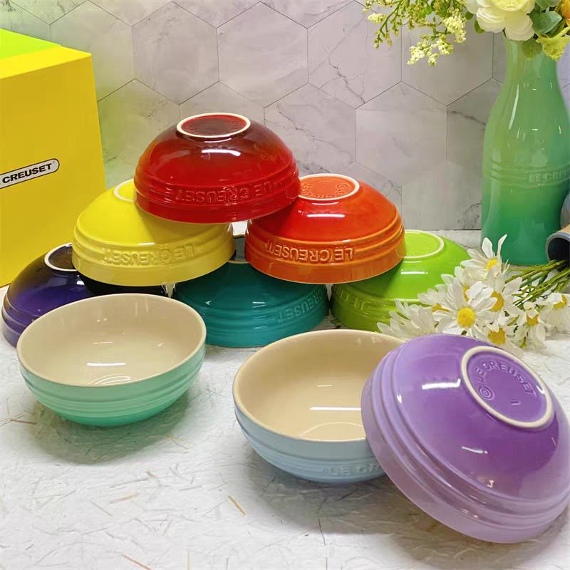 Le Creuset Cool Color Круглая миска Cerc для салата, супа, лапши, фруктов, риса, многофункциональная столовая посуда, французская, повседневная...