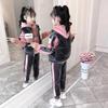 Winter Girls Tracksuit Autumn Toddler Teenager Clothes Velvet Jacket Vest + Hooded + Strip Pant Children Kids 8 10 12 Year
