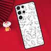 Cute Dino Funda For Samsung Galaxy S24 S23 S22 Ultra Plus S20 S21 FE S8 S9 S10 Note 10 20 Ultra Case