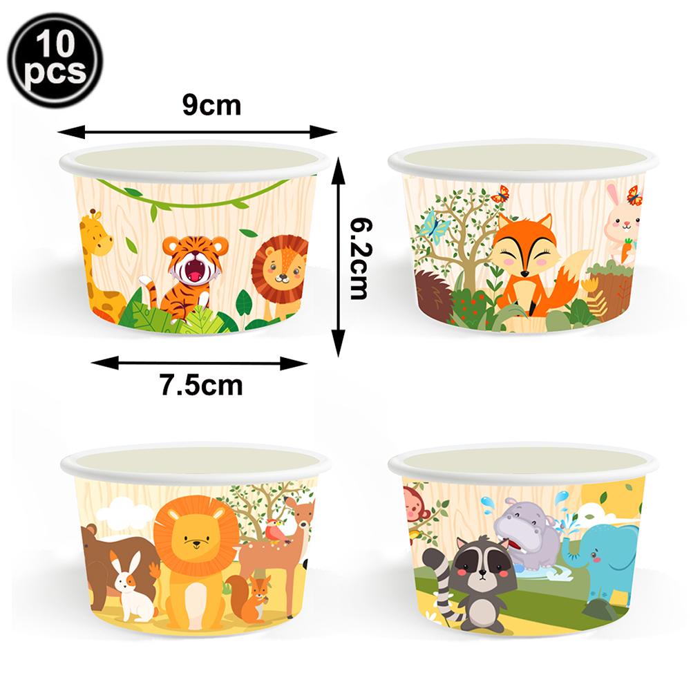 Jungle Safari Animal Kids Birthday Decorations Lions Tigers Giraffes Cake Topper Balloon Banner Party Baby Shower Supplies