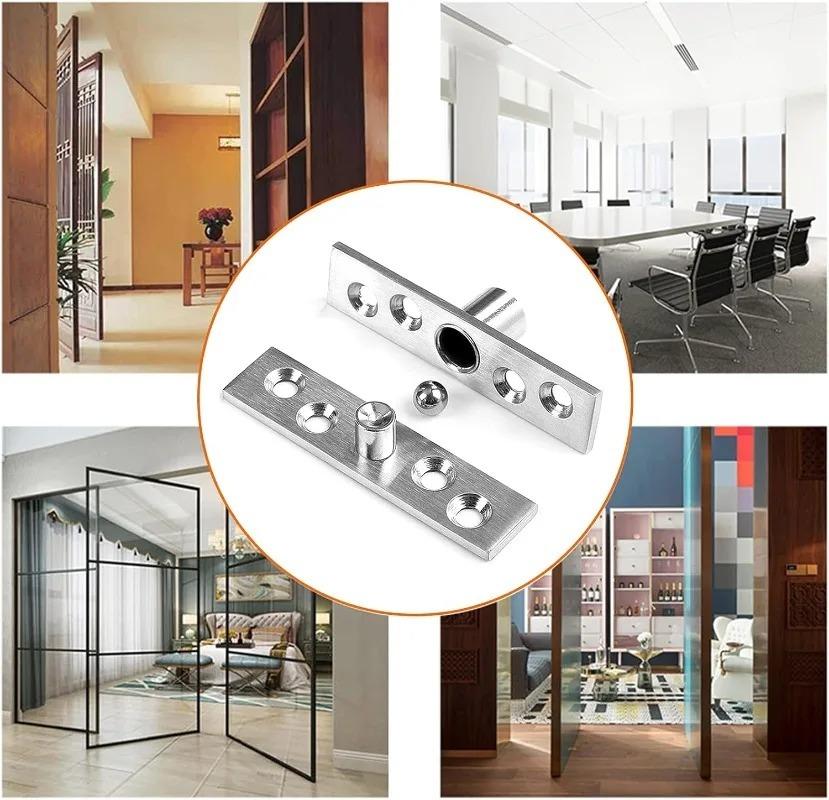 Поворотная петля Нержавеющая сталь 360-градусные вращающиеся петли Вверх Вниз Мебель Расположение Шток Дверь Шкафа Шкаф Поворотные петли