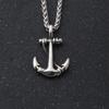 Norse Mythology Viking Chain Necklace Pendant Nautical Surfing Beach Anchor Pendant Necklace Men