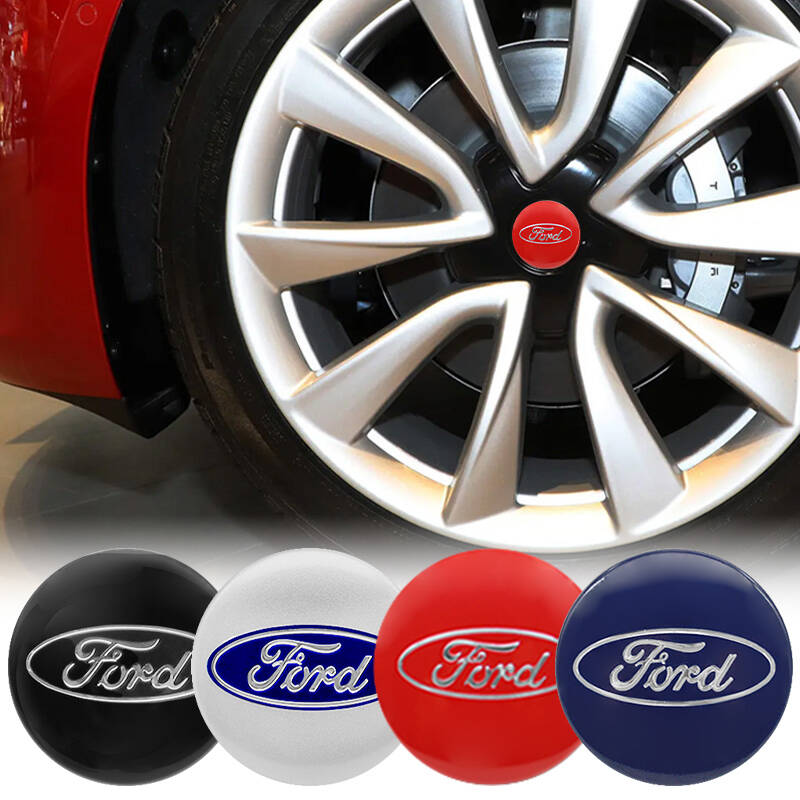 4pcs 56/60/65mm Car Wheel Hub Cap Badge Decal Wheel Sticker Emblem For Ford Focus Fiesta Ranger Mondeo Edge Fusion Kuga Mustang lbfx49
