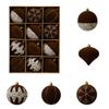 12Pcs Plastic Velvet Christmas Ball Set Shatterproof Christmas Tree Decor Balls  Party Decor
