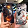 Для Realme GT Neo 3 80W Чехол RMX3561 RMX3560 Милый Кот Счастливая Рыба Кои Расписная Крышка Мягкие Силиконовые Чехлы Для Realme GT Neo3 150W Fundas