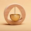 Japanese Style Brass Wind Chime Kawaii Outdoors Door Bell Bell Solid Wooden Magnetic Doorbell  Desk