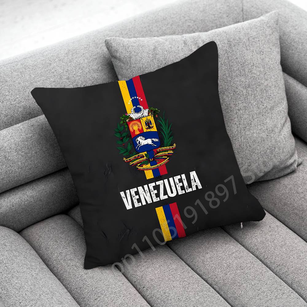 Venezuela Passport Flag Logo Throw Pillow Case For 55x55cm 40x40cm 45x45cm 50x50cm 30x30cm Square Office Pillowship Cover