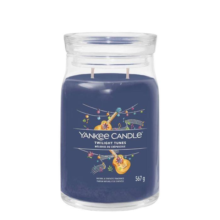 Bougie Parfumée - YANKEE CANDLE - Twilight Tunes - Cardamome, Aigue-marine, Notes Boisées - Cire De Soja