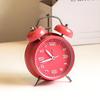 4 Inch Twin Bell Loud Alarm Clock Luminous Metal Frame Silent Student Alarm Clock Strong Wake-up Non-Ticking Table Clock